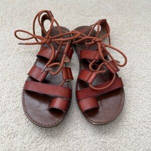 Mossimo Supply Co. Reddish/Brown Greek Styled Sandals